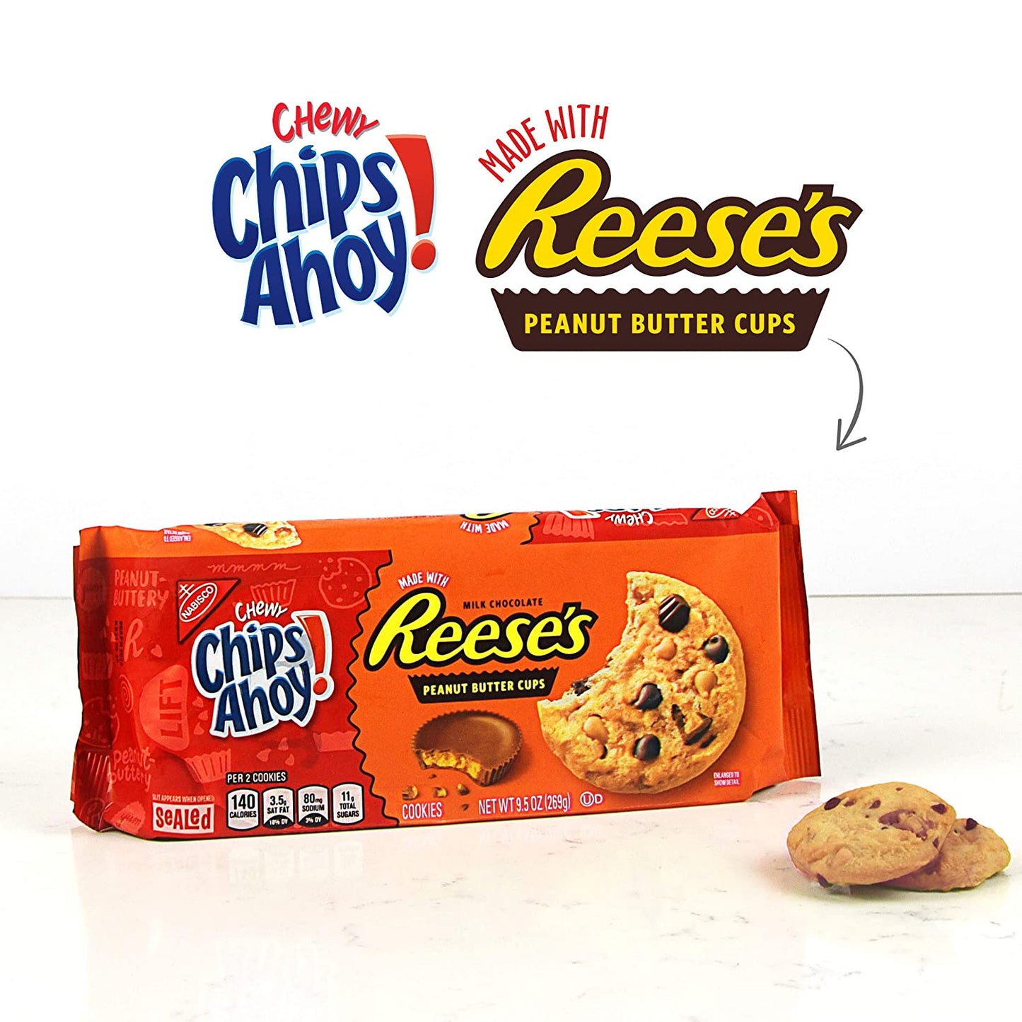 CHIPS AHOY! Chewy Chocolate Chip Cookies with Reese's Peanut Butter Cups