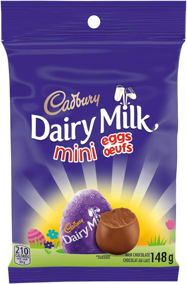 Cadbury Dairy Milk Mini Solid Easter Chocolate Eggs, 148g