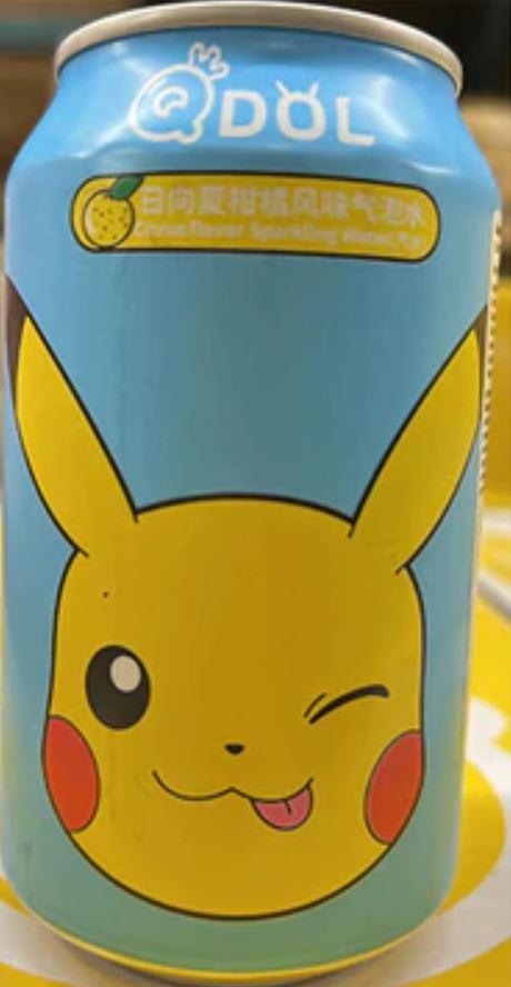 QDOL - Citrus Sparkling Water - Pokémon - Pikachu