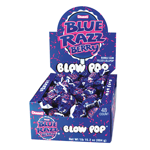 Charms Blow Pops Blue Raspberry
