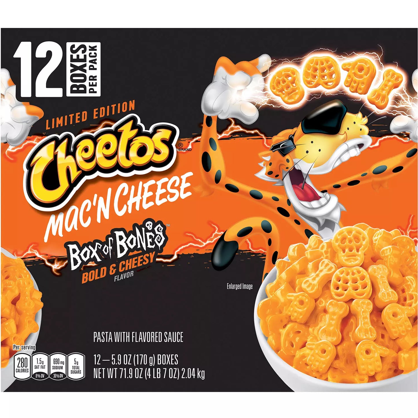 Cheetos Mac and Cheese Box of Bones, Bold & Cheesy (12 pk.) RARE