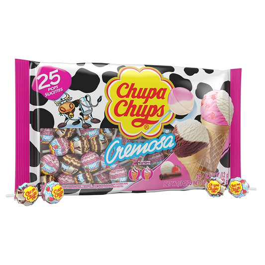 25 Perfetti Chupa Chups Cremosa Ice Cream Lollipops