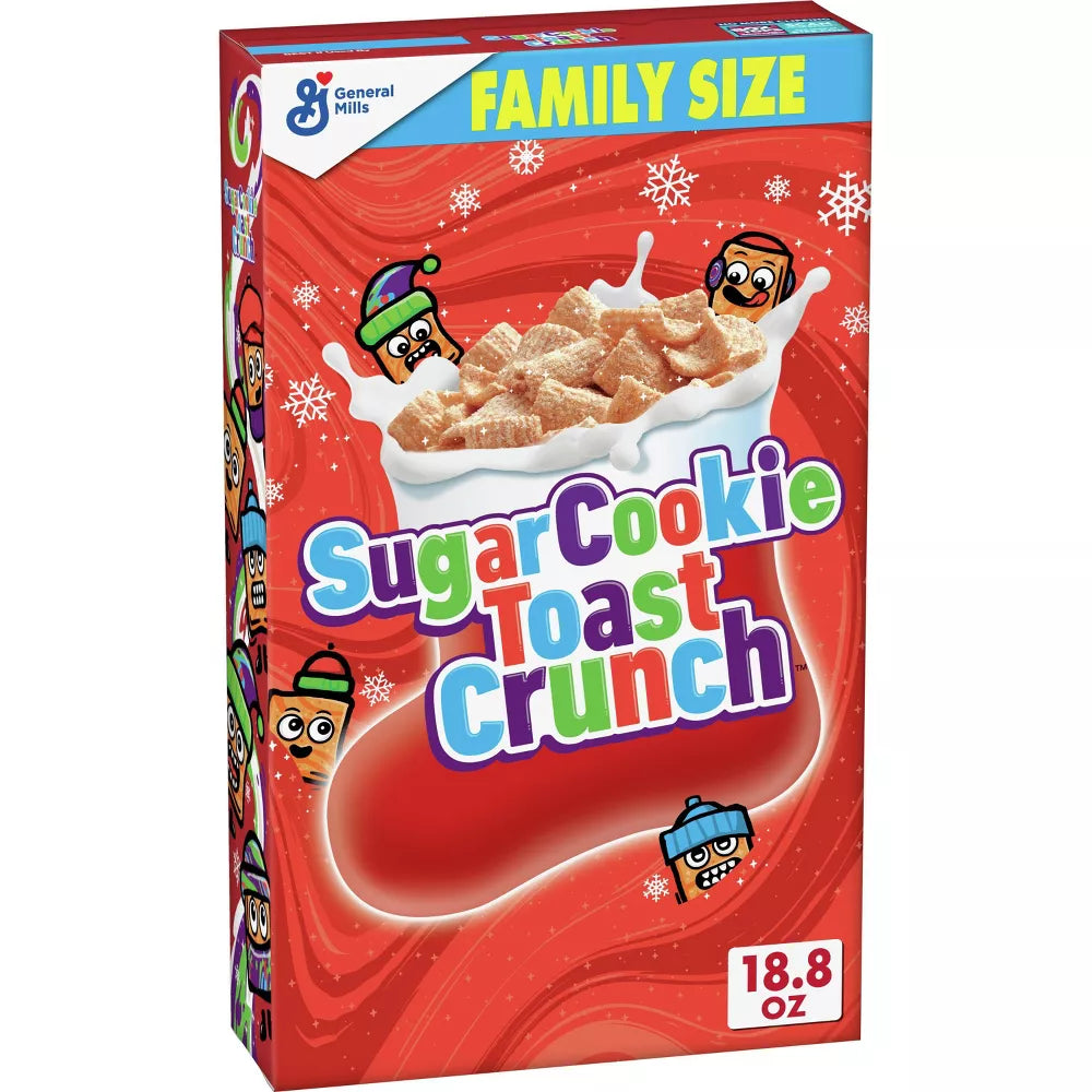 Cinnamon Toast Crunch Sugar Cookie Toast Crunch Family Size Cereal - 18.8oz BIG BOX - RARE - Limited Edition - TAX FREE