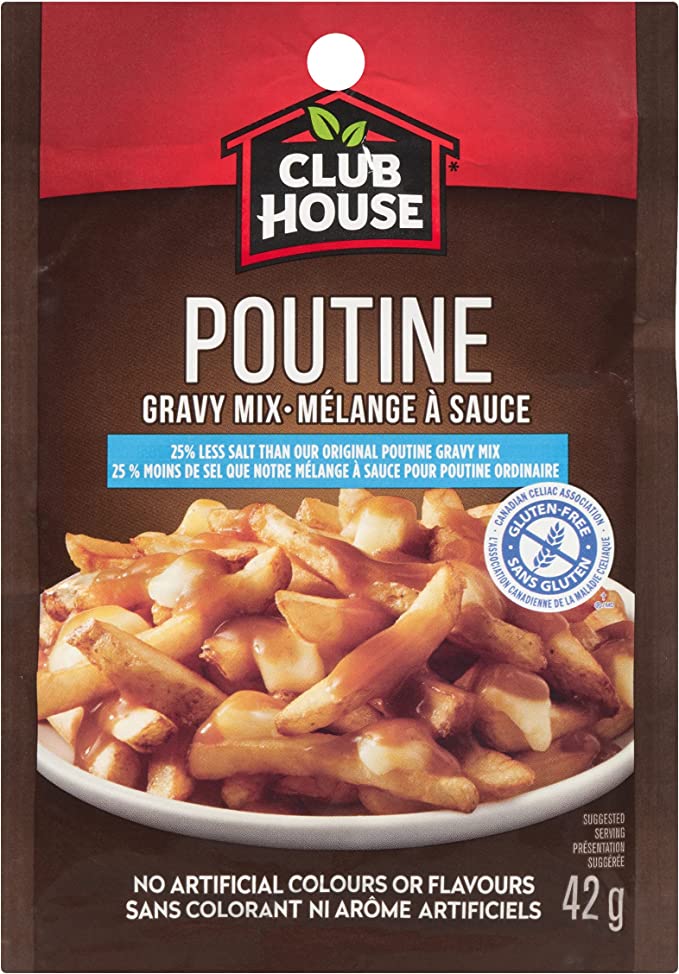 Club House Dry Sauce/Seasoning/Marinade Mix, Poutine Gravy Authentic Quebec