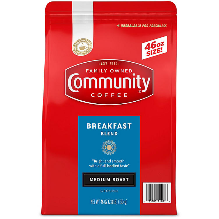 Community Coffee Ground, Breakfast Blend (46 oz.)