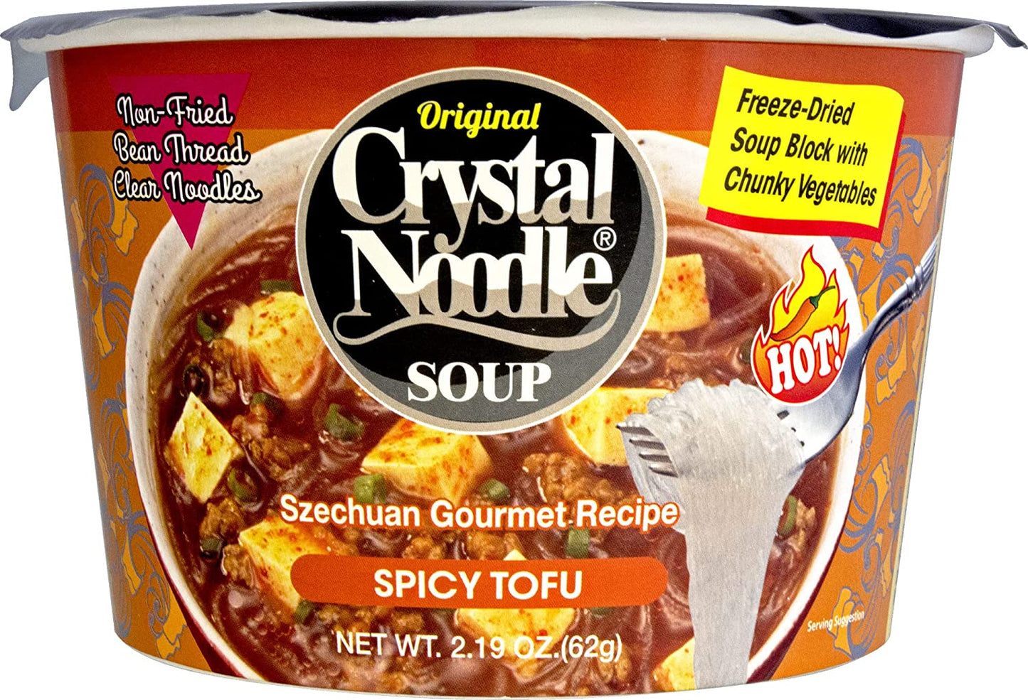 Crystal Noodles Soup Spicy Tofu, 2.19 oz (Pack of 6)