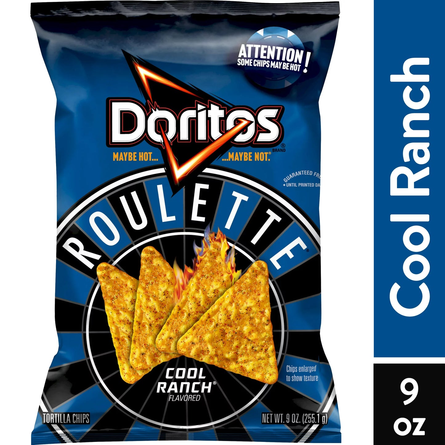 Doritos Roulette Cool Ranch Flavored Tortilla Chips, 9 oz Bag