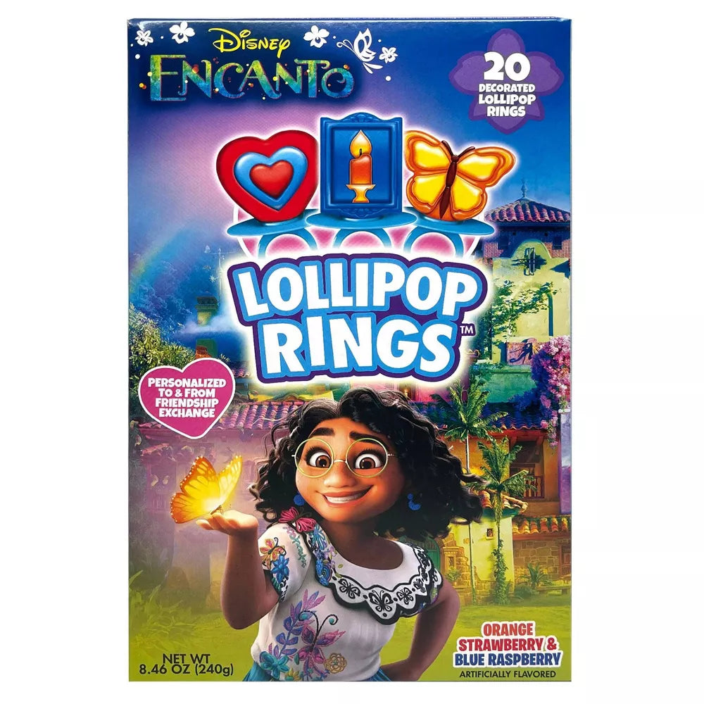 Encanto Valentine's Lollipop Rings - 8.46oz/20ct