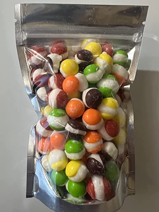 Freeze Dried Skittles 3 Oz Rarecandycanada   FreezeDriedSkittlez 