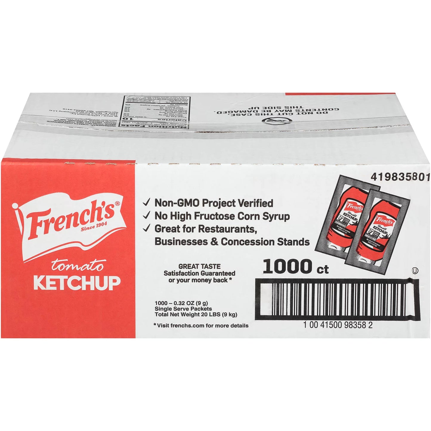 French's Tomato Ketchup Single-Serve Packets (1,000 ct.) Wholesale