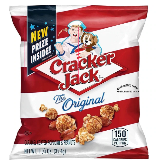 Frito-Lay Cracker Jack - The Original 24 Bags × 1.25 oz caramel coated popcorn peanuts