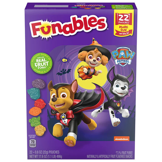 Funables Fruit Snacks, Halloween Paw Patrol, 22ct