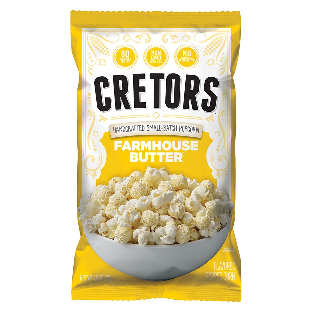 G.H. Cretors, Farmhouse Butter Flavor Popcorn (6 Packs - 4.5 Oz Each)