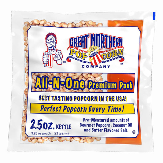 Great Northern Popcorn Premium, Popcorn Portion Packs, 2.5 Ounce (Pack of 24)