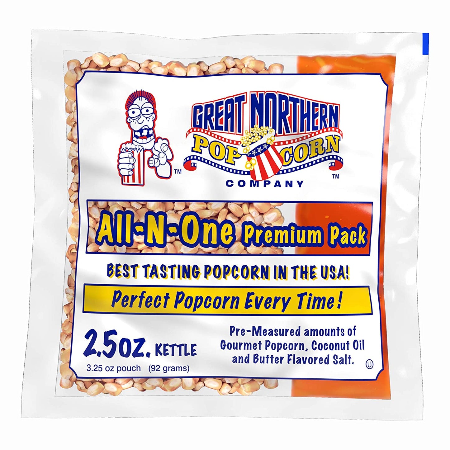 Great Northern Popcorn Premium, Popcorn Portion Packs, 2.5 Ounce (Pack of 24)