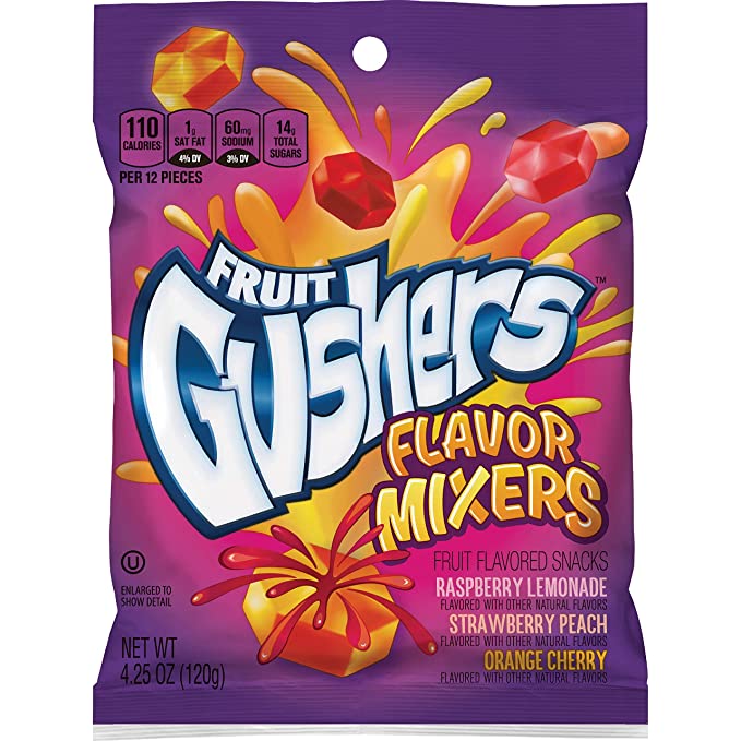 Fruit Gushers Flavor Mixers Fruit Snacks, 34 Ounce -- 6 per case - Master Case - RARE Wholesale