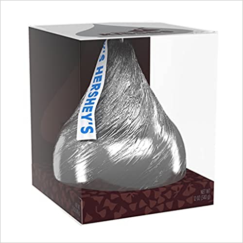HERSHEY'S, KISSES Milk Chocolate Candy, 12 oz, Gift Box
