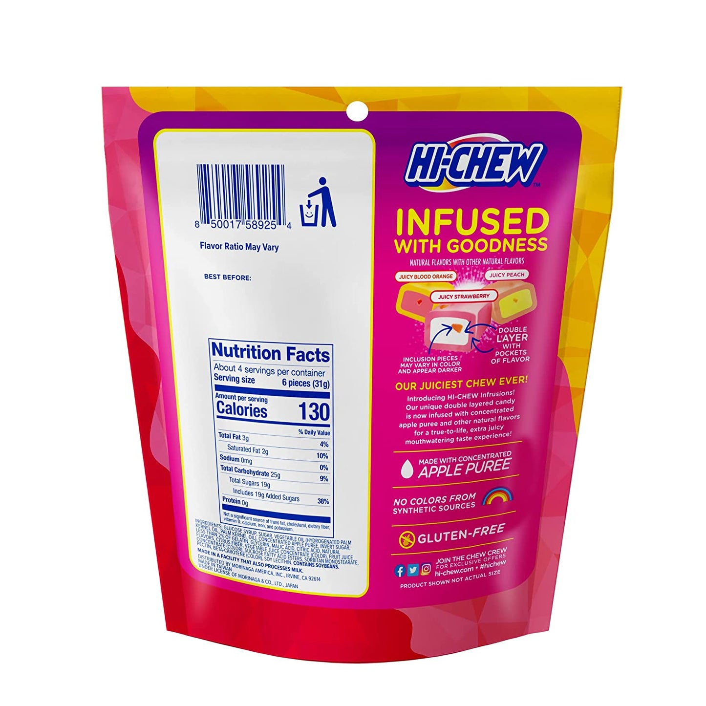 HI-CHEW Infrusions Mix Mini Stand Up Pouch