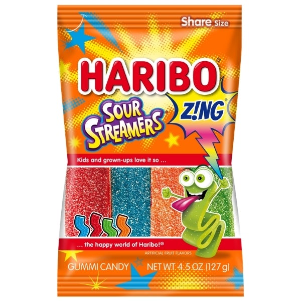 Haribo Zing Sour Streamers -
