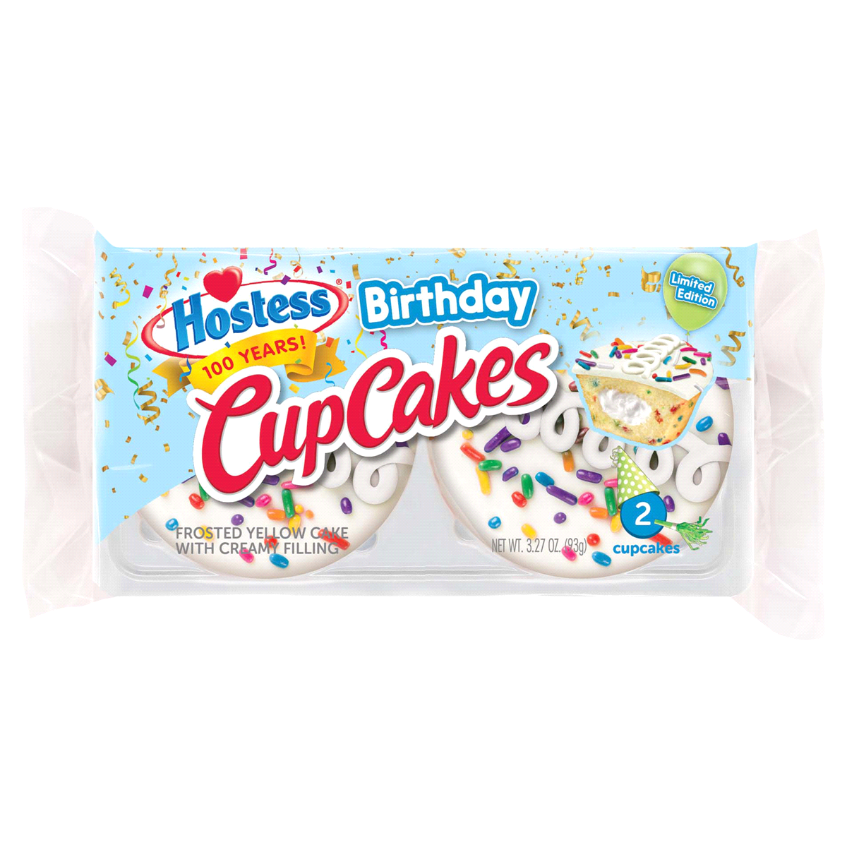 Hostess Birthday Cupcakes -2 Pack