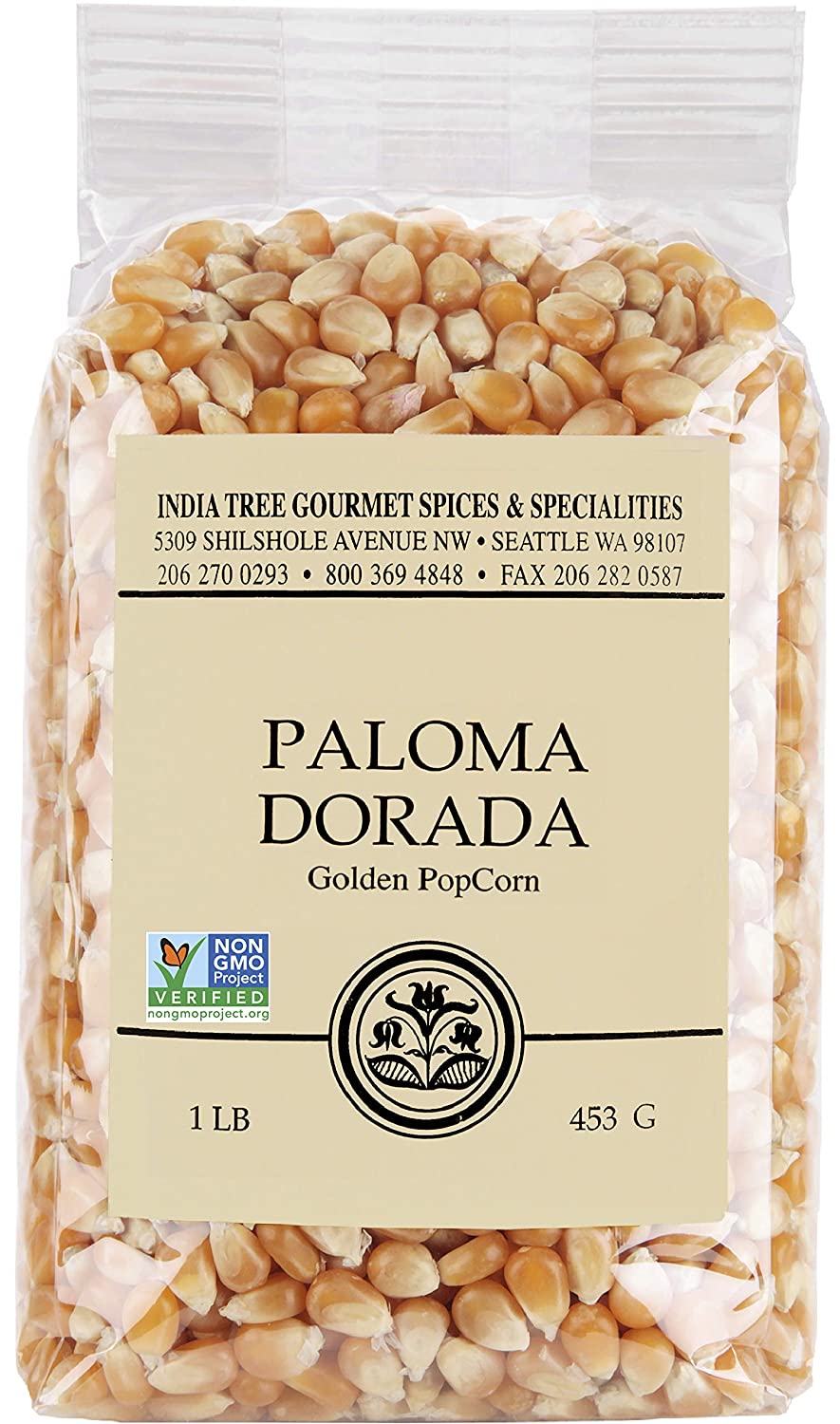 India Tree Paloma Dorada (Golden) PopCorn, 16 oz (Pack of 4)