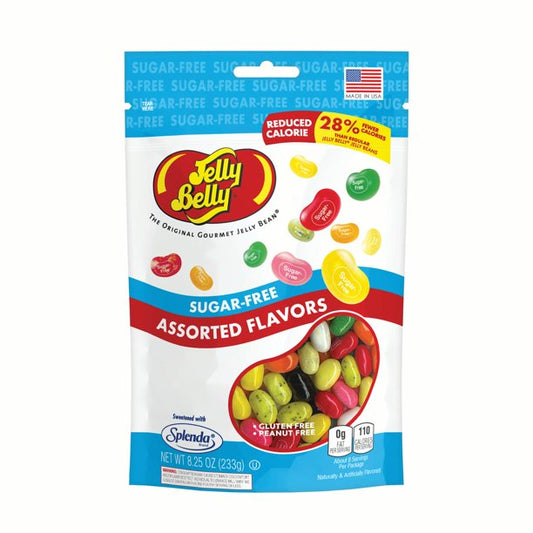 Jelly Belly Jelly Beans Candy, Sugar-Free, 10 Assorted Flavors, 8.25 oz Bag