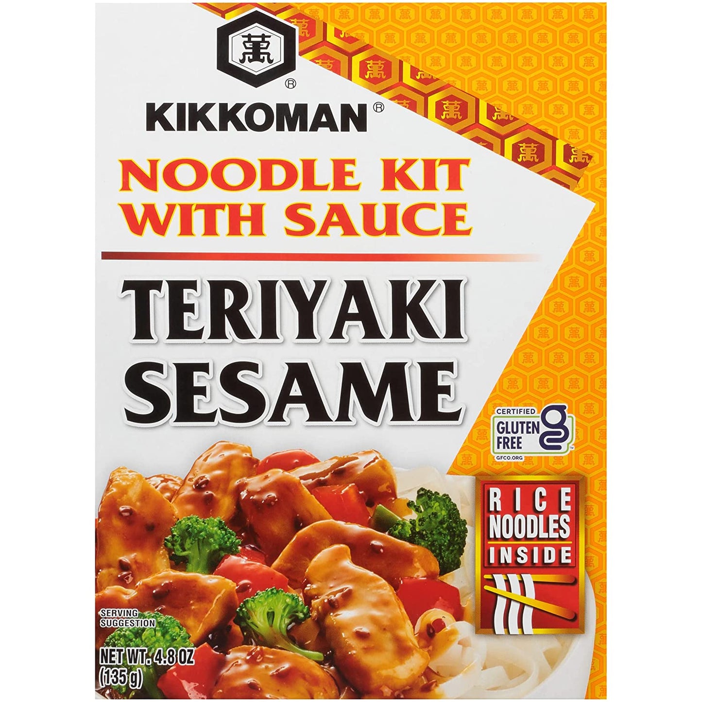 Kikkoman Noodle Kit Teriyaki Sesam, 4.8 Oz (Pack Of 6)