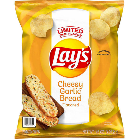 Lay's Cheesy Garlic Bread Potato Chips (15 oz.) Huge Bag - LIMITED EDITION - SOLD OUT