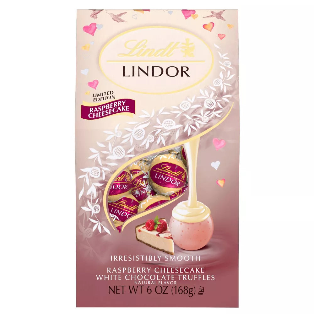 Lindor Valentine's Raspberry Cheesecake Bag - 6oz