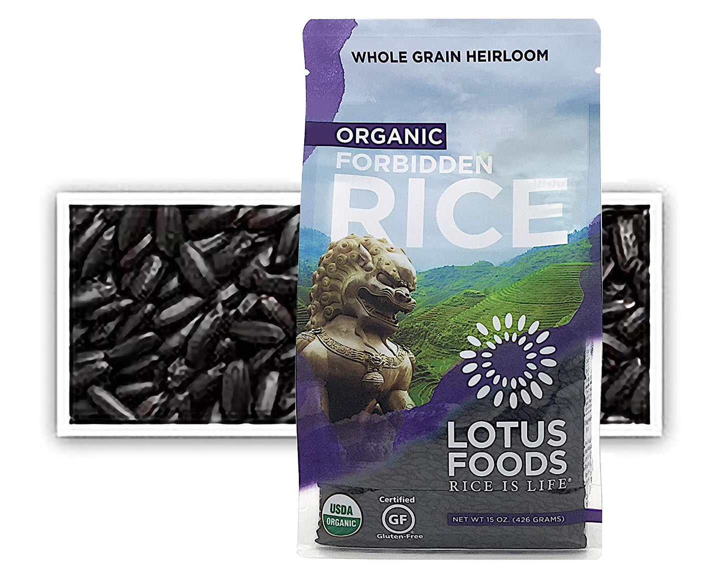 Lotus Foods Gourmet Organic Forbidden Rice, 0.94 Pound (Pack of 6)