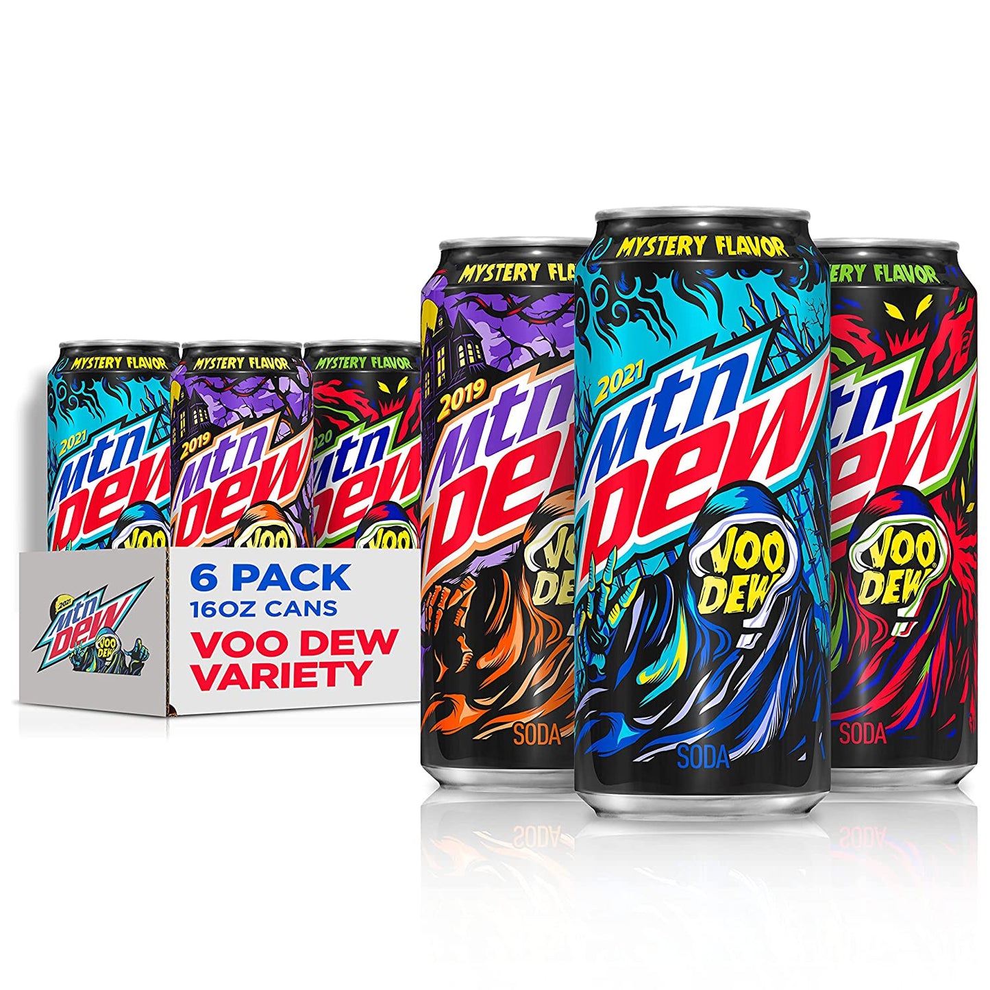 MTN DEW VOO-DEW® Variety Pack Soda Pop, 16 fl oz, 6 Pack Cans - ULTRA RARE DEW EXCLUSIVE