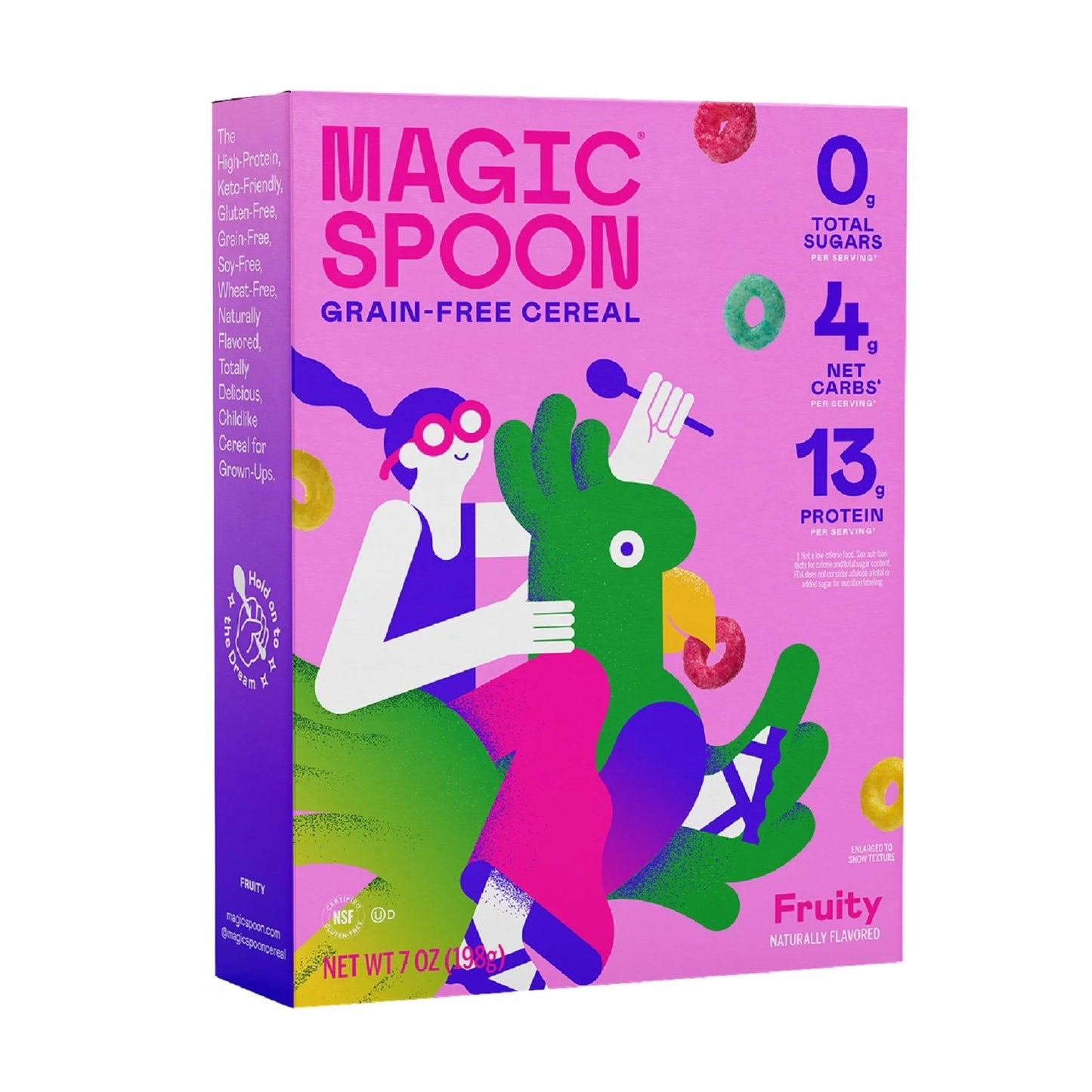 Magic Spoon Fruity Grain-Free Breakfast Cereal, 7 oz Box