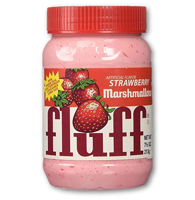 Marshmallow Fluff Traditional Baking Spread and Crème, Gluten Free, No Fat or Cholesterol, Strawberry (Strawberry, 7.5 Ounce (Pack of 1))