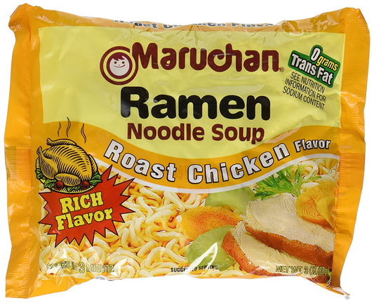 Maruchan Ramen Noodle Soup, Roasted Chicken, 3 oz