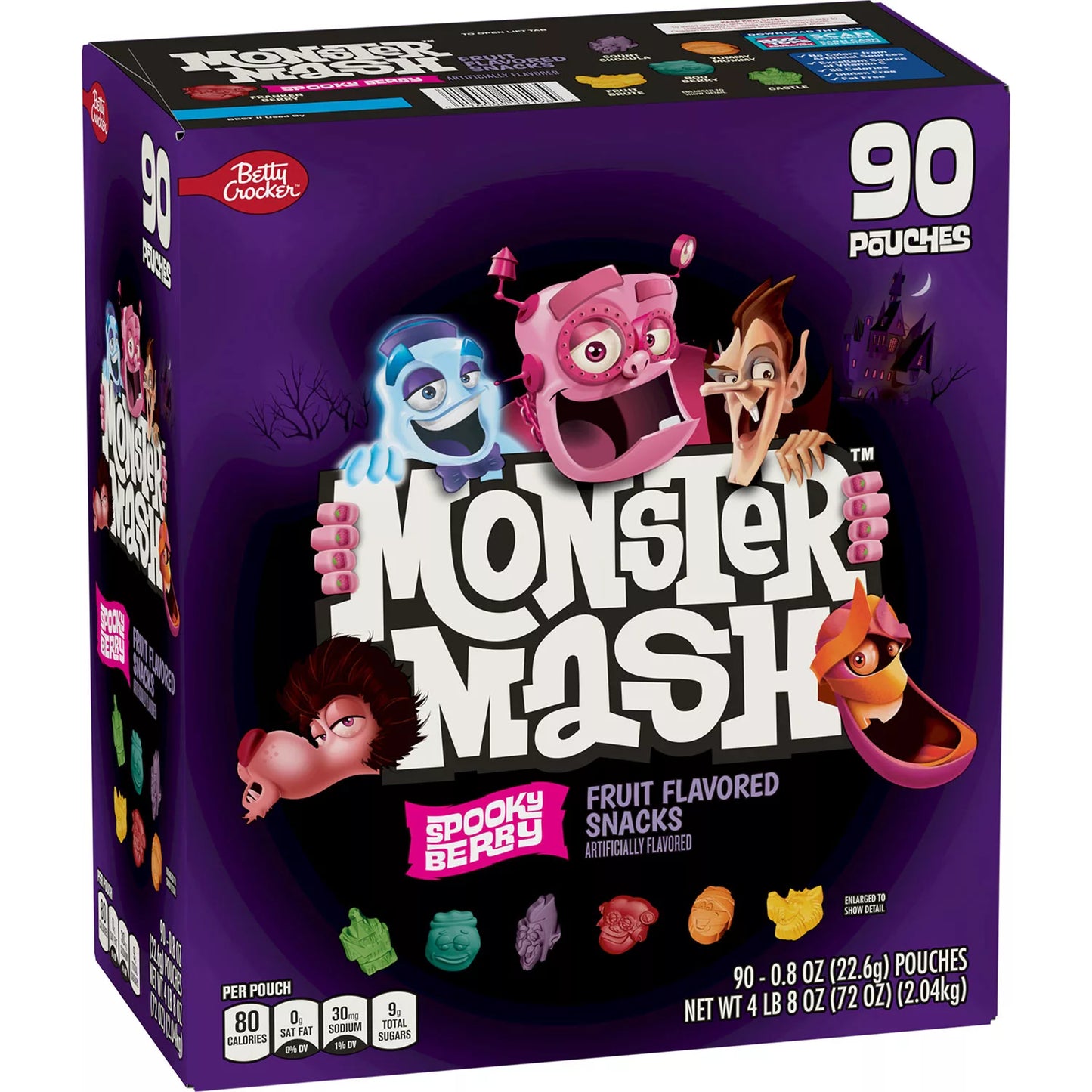 Monster Mash Fruit Snacks, Spooky Berry (90 ct.) 90 Pouches 4.5 lbs