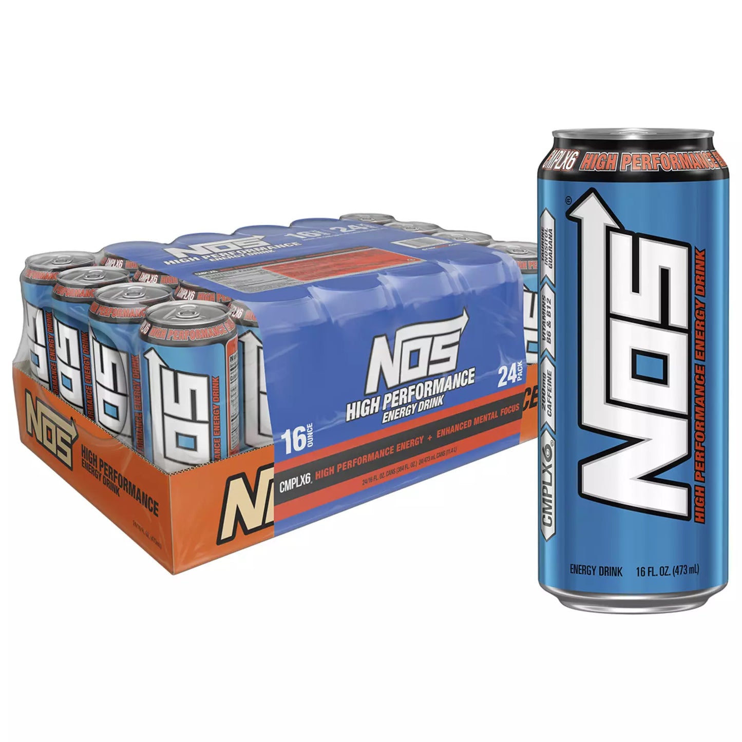 NOS Energy Drink (16 oz., 24 pk) Wholesale