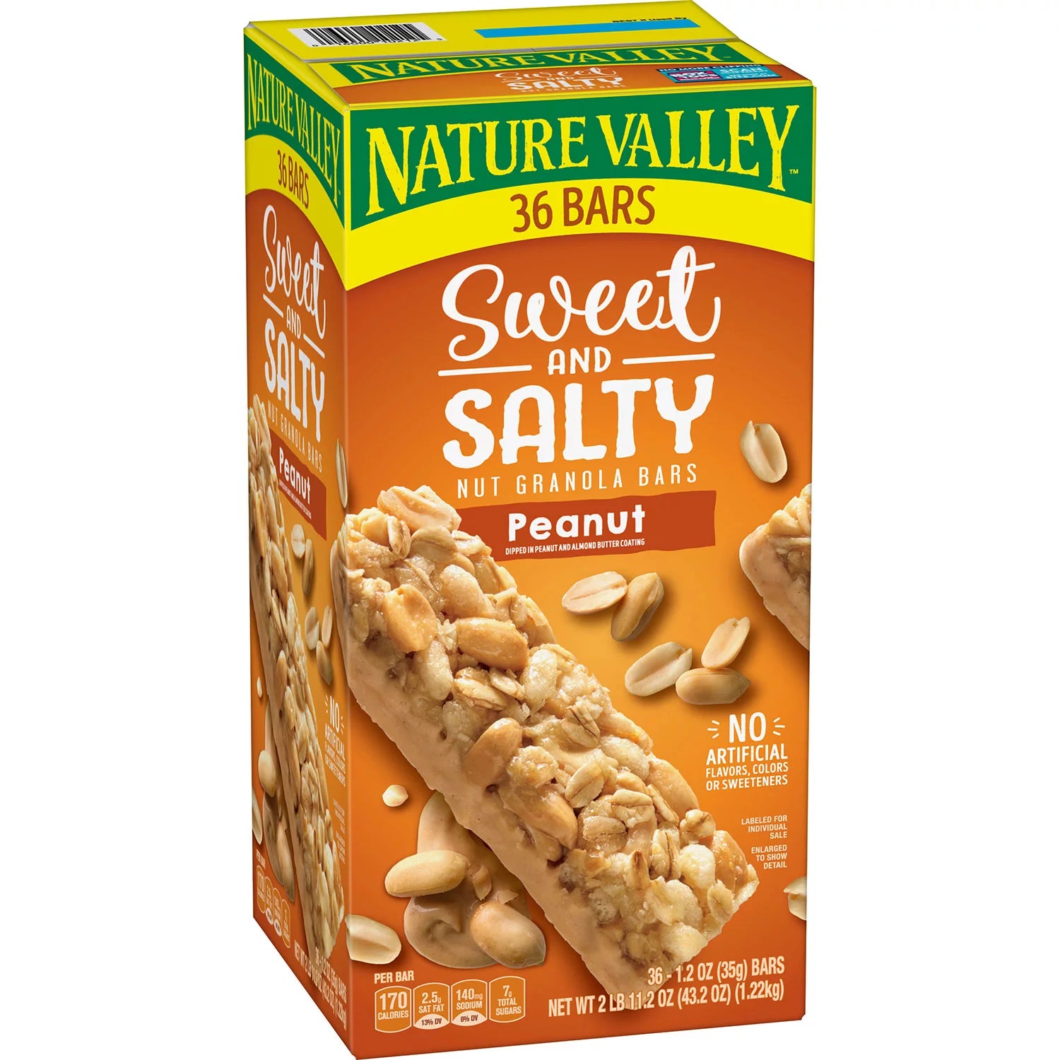 Nature valley sweet and salty nut peanut granola bars 36 ct