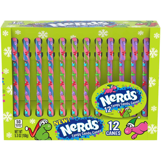 Nerds Candy Canes 12 Count  - ULTRA RARE