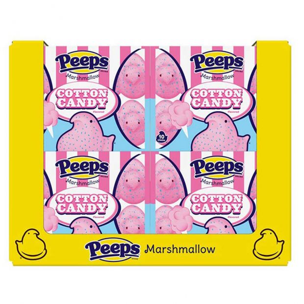PEEPS® 10CT. COTTON CANDY FLAVORED MARSHMALLOW CHICKS, 36CT. COUNT - Wholesale
