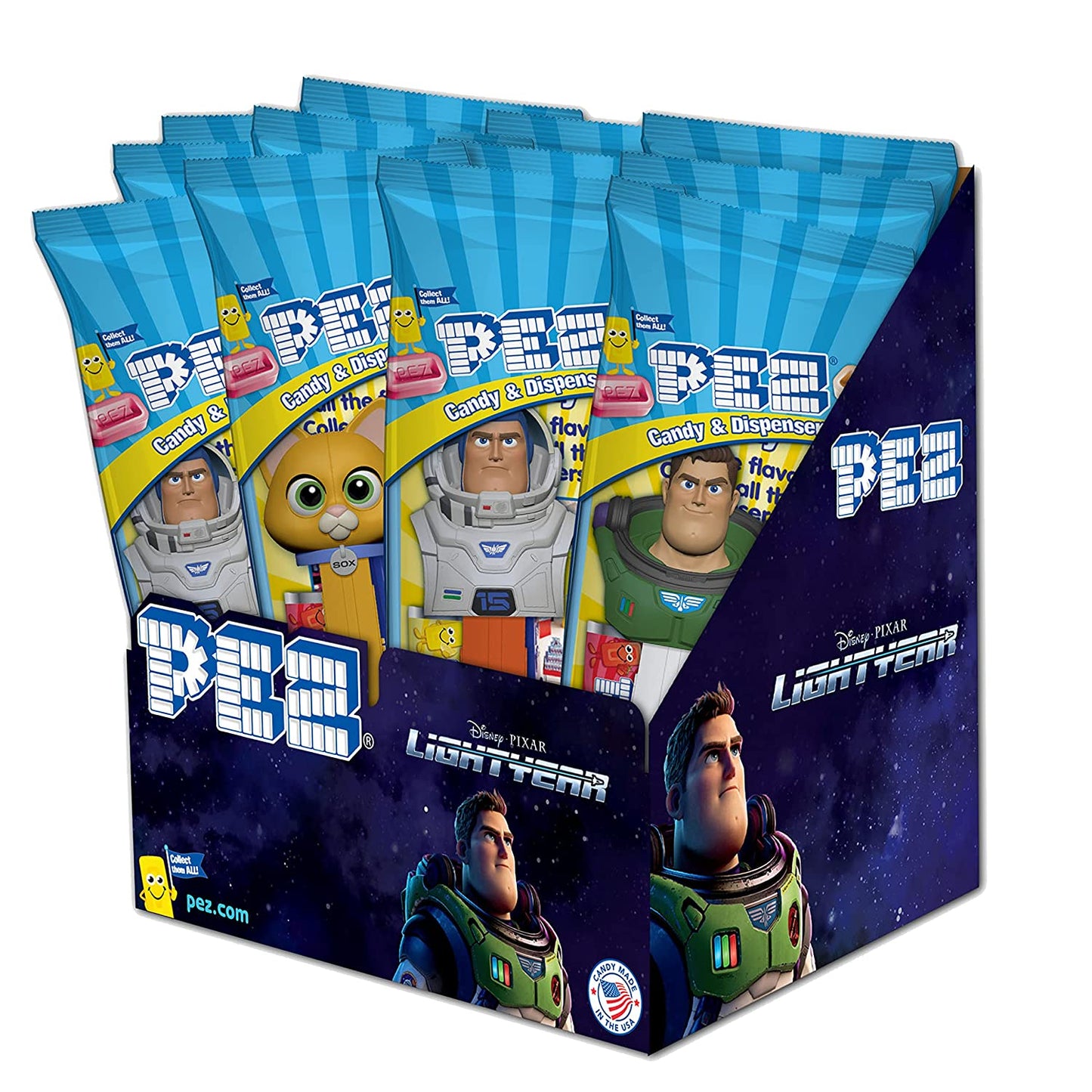 PEZ Lightyear, 0.58-Ounce Assorted Candy Dispensers (Pack of 12)