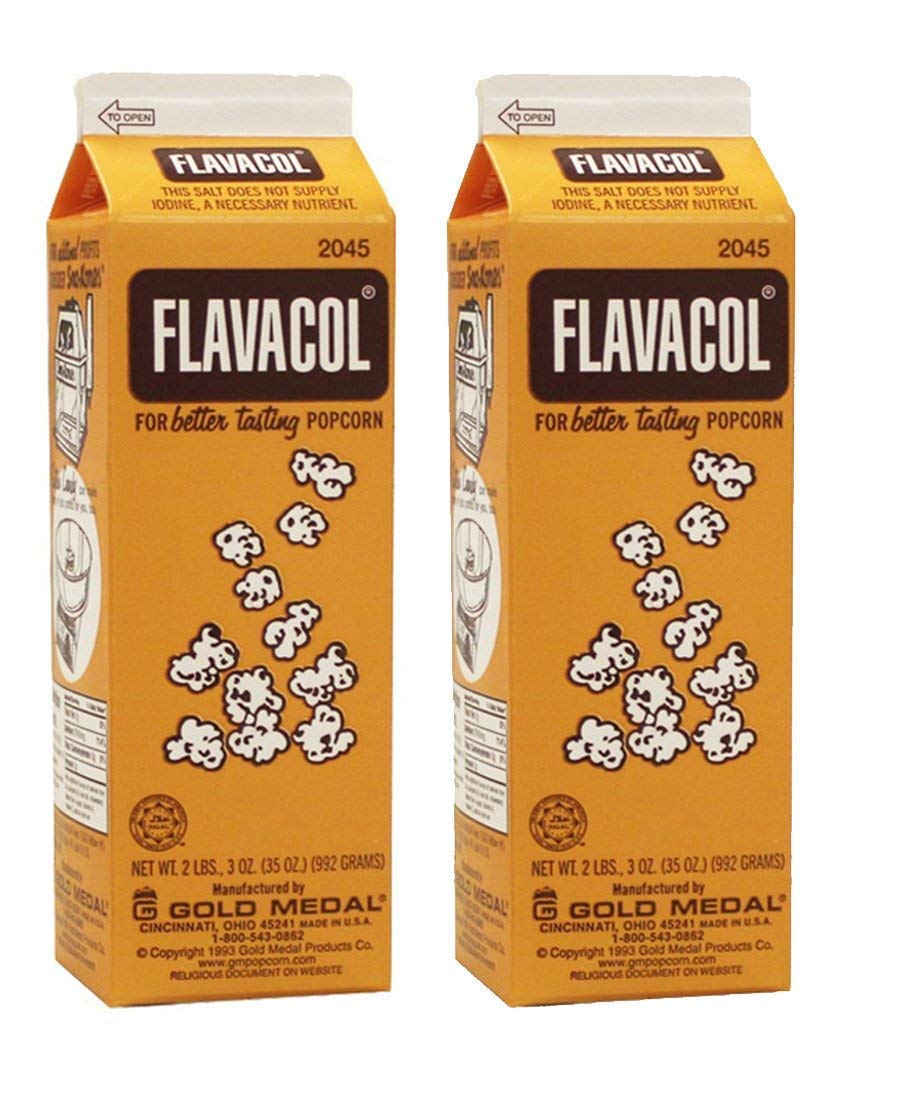 PerfectwarePWFlavacol2CT Flavacol Popcorn Season Salt - 35oz - Pack of 2 Cartons