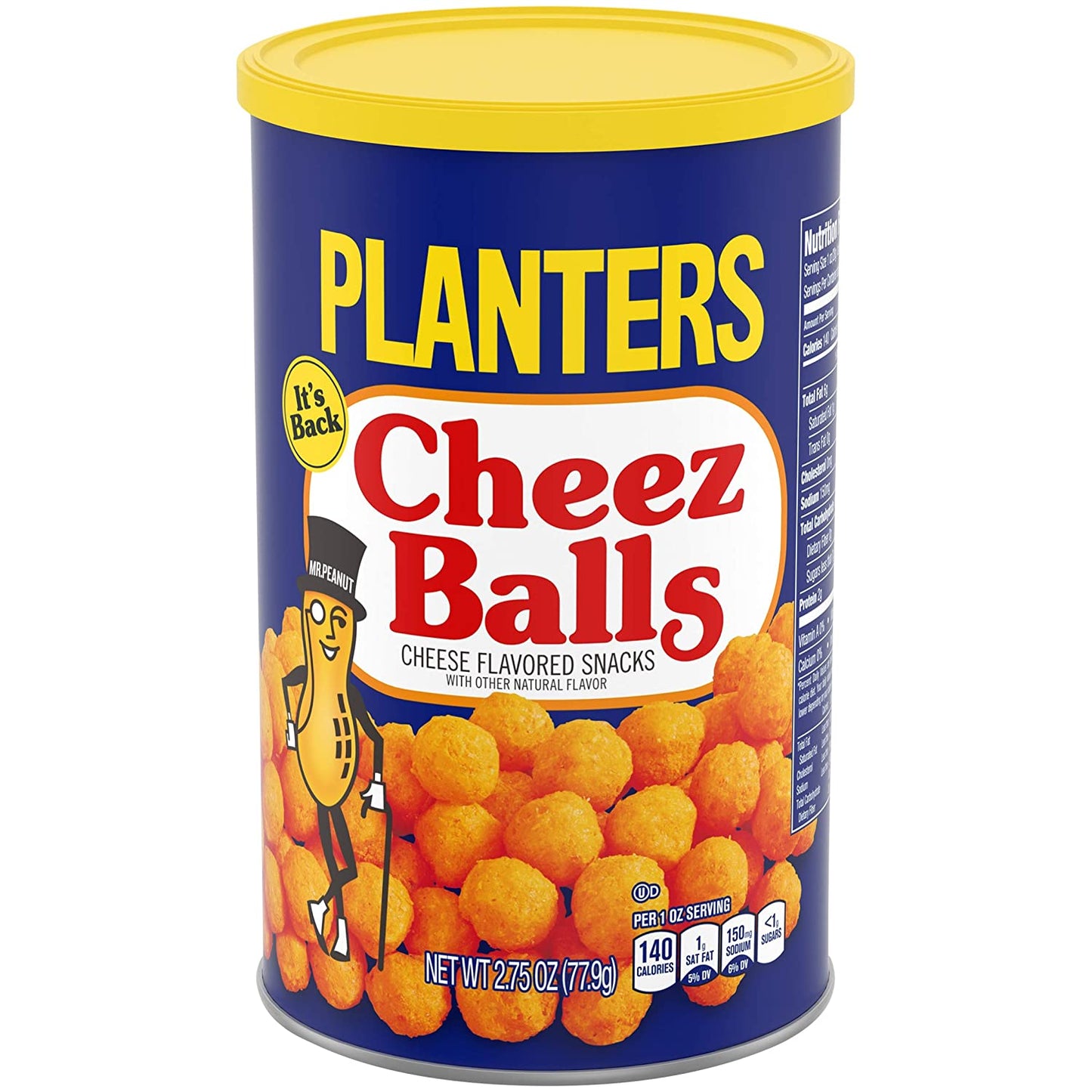 Planters Original Cheez Balls Cheese Flavored Snacks (6 ct Pack, 2.75 oz Canisters)