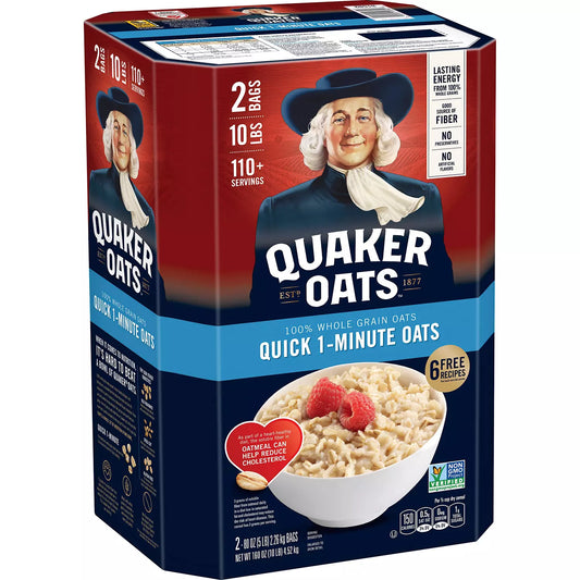 Quaker Quick 1-Minute Oats (5 lb., 2 pk.)