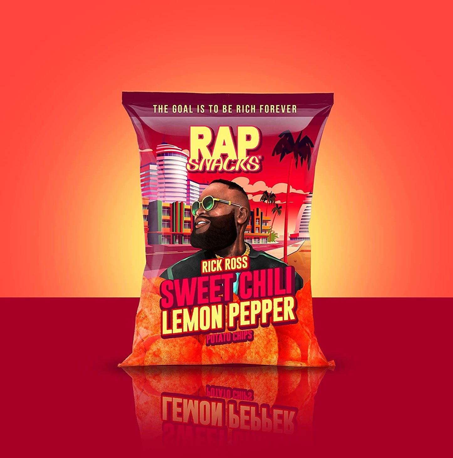 Rap Snacks | Rick Ross |  Sweet Chili Lemon Pepper Chips - 2.5oz - SUPER RARE