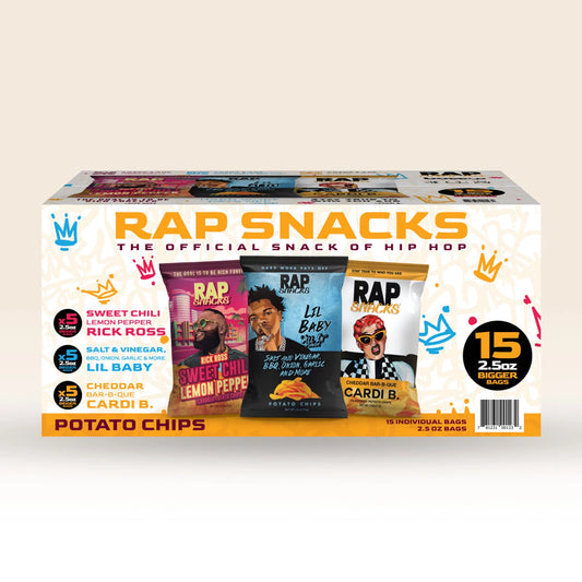 Rap Snacks Chips Variety Pack (15 pack.) USA Import - Rare - Wholesale