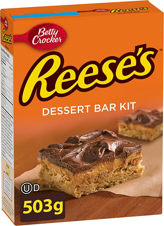 Reese Peanut Butter Filling and Chocolate Frosting Dessert Bar Kit, 503 Gra
