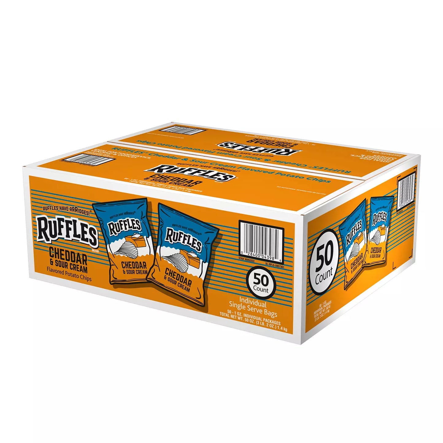 Ruffles Cheddar & Sour Cream Potato Chips (1 oz., 50 ct.)