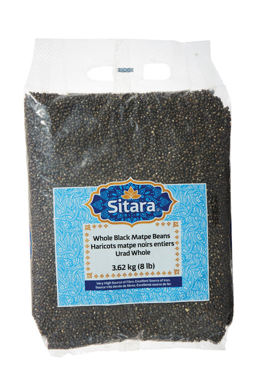 Sitara Urad Whole Black Matpe Beans