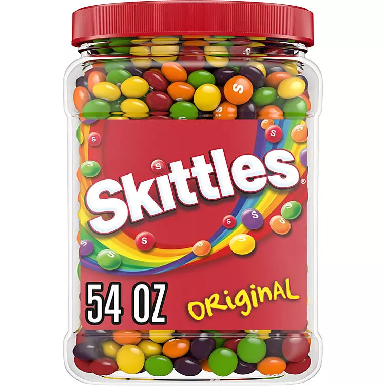 Skittles Original Chewy Candy Bulk Jar (54 oz.) 3 lbs 6 oz
