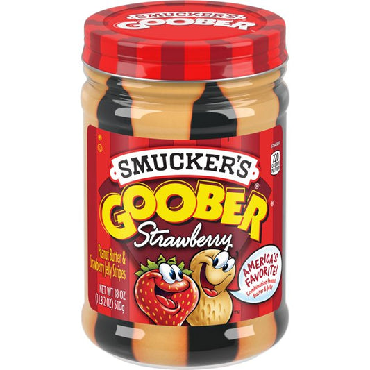 Smucker's Goober Strawberry Peanut Butter & Jelly Stripes -1 LB 2 OZ